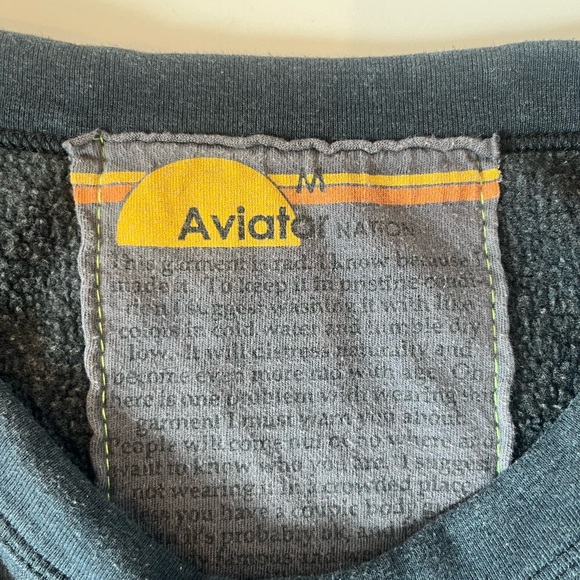 Aviator Nation Malibu Crewneck Sweatshirt-Charcoal - Picture 7 of 7
